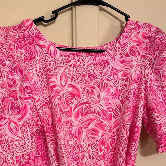 Lilly Pulitzer Harriet Dress in the print “Piñata Pink New Bloom On The Block” - Picture 3 of 8